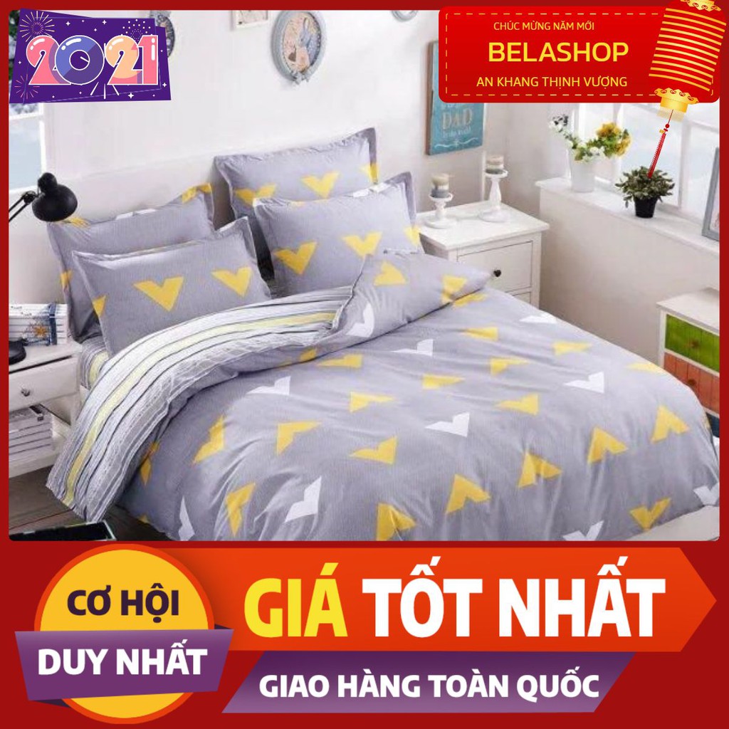 Bộ drap ga gối 1m8 cotton poly m73637