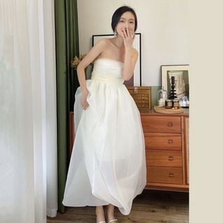 Hàng đặt trước 🍇 váy quây voan trắng