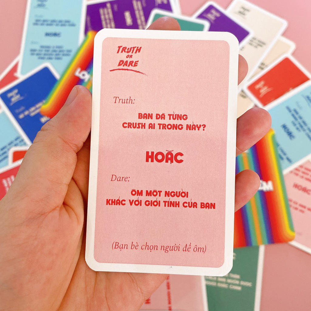 Bộ Bài Lói Hay Lèm Truth or Dare Việt Hóa Drinking Card Game Bài Uống Rượu Bia Tạo Sự Thú Vị Gắn Kết Tình Bạn LOILEM