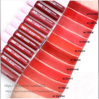 Son Kem Lì Peripera Ink Matte Blur Tint 2019