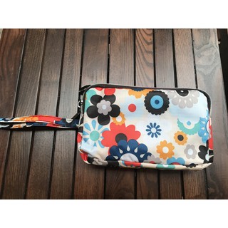 Ví Hoa cầm tay 3 ngăn vải dù siêu bền