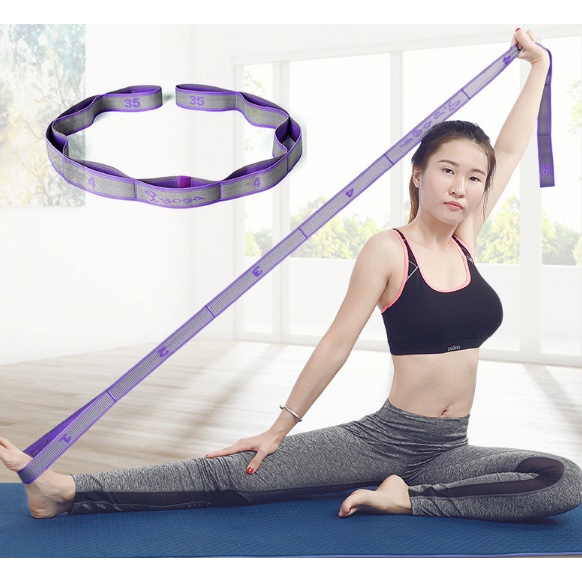 Dây Tập Yoga Co Giãn Cao Cấp (Chia 9 Đốt) Hàng Loại 1