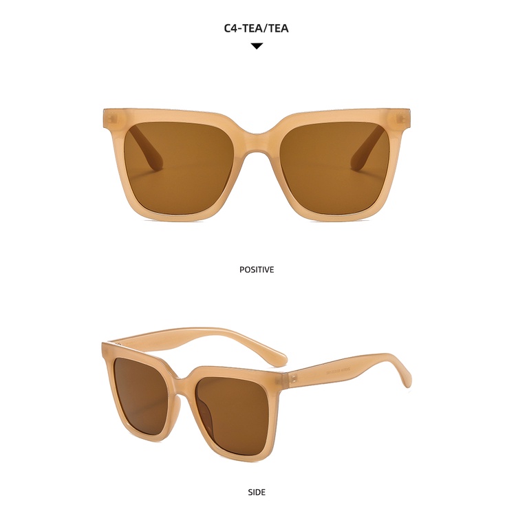 Kính mát gọng vuông bản to thời trang Hàn Quốc năm 2021