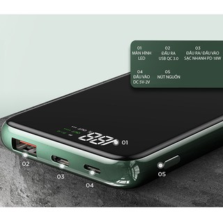 Sạc Dự Phòng Không Dây Remax RPP-2 Sinyo Series 10000mah sạc nhanh Fast Charging