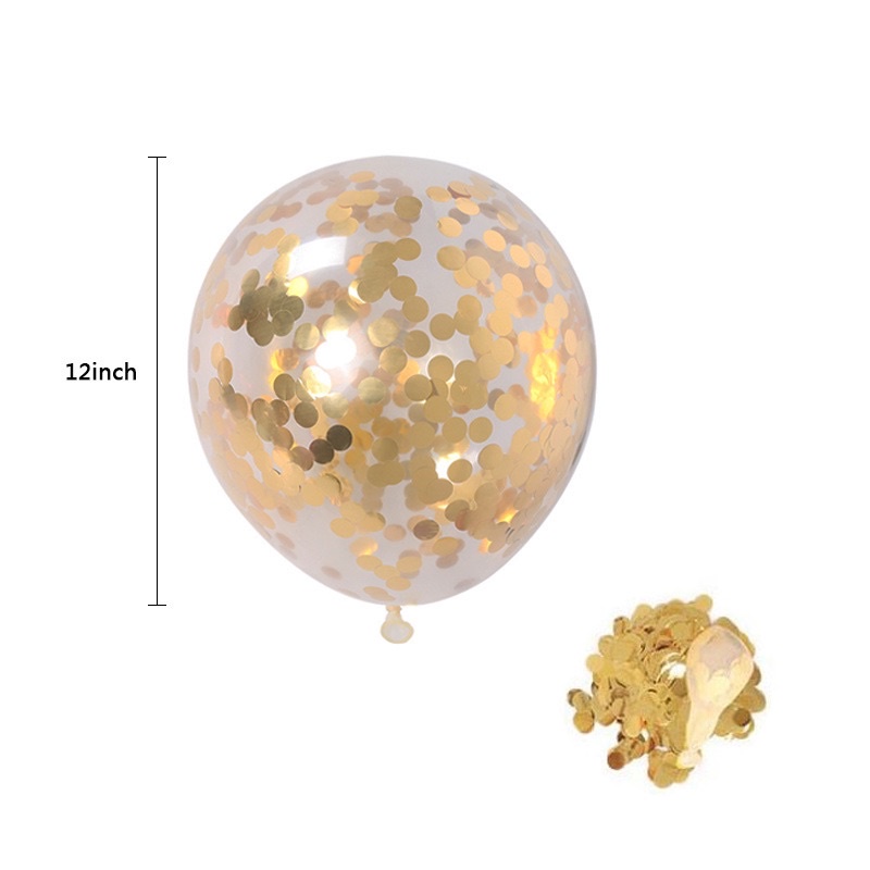 Bóng 12 inch lồng nhũ trang trí tiệc sinh nhật