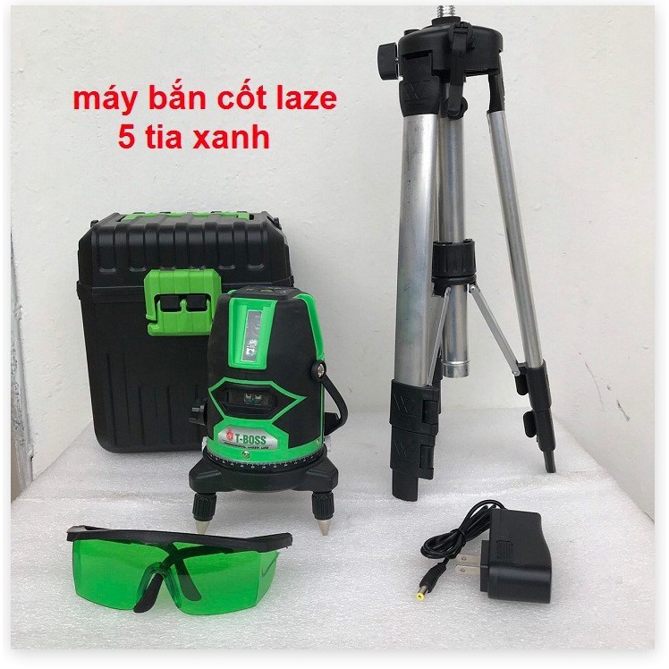 Máy cân bằng laser 5 tia xanh - máy bắn cos - máy bắn cốt - máy bắn tia laze - máy cân mực