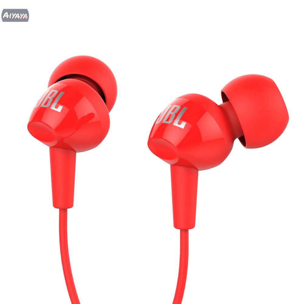 Tai Nghe Nhét Tai Jbl C100Si Có Micro Jack 3.5mm Cho Điện Thoại Huawei Samsung Máy Tính