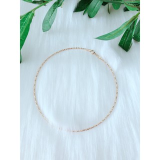 Kiềng đeo cổ,không kèm mặt, thời trang nữ trắng bạch kim, mẫu y hình.