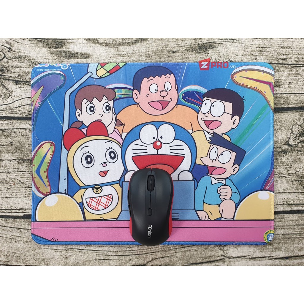 Lót chuột Doraemon Cỗ Máy Thời Gian 32x24cm dày 4 ly