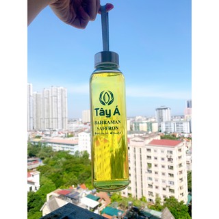Bình thủy tinh 500ml có dây xách in logo Tây Á