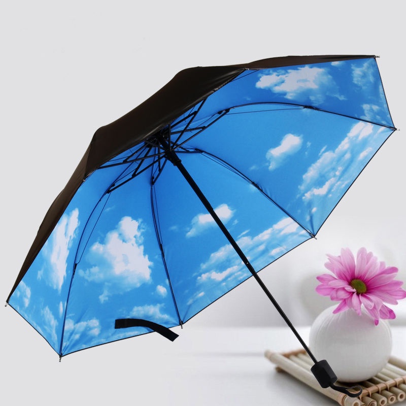 Dù Gấp Chống Nắng / Mưa / Tia Uv Thiết Kế Nhỏ Gọn Tiện Dụng Cho Nữ