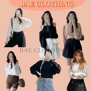 Set Áo khoác và áo yếm SIMO TOP gồm áo khoác croptop tay dài và áo yếm 2 dây xinh xắn với tone màu basic trắng và đen