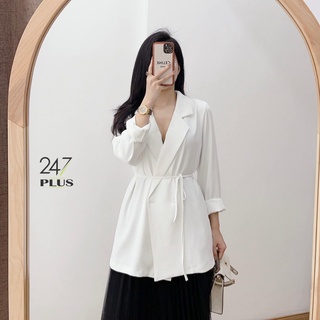 Áo blazer dài tay kèm đai dây