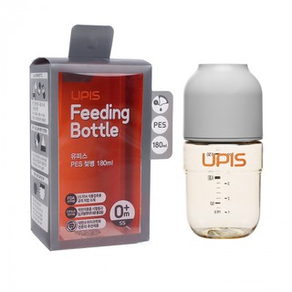 Bình sữa Upis Premium Pes 180ml (Xám)