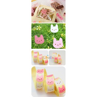 Set 12 sticker thỏ bunny