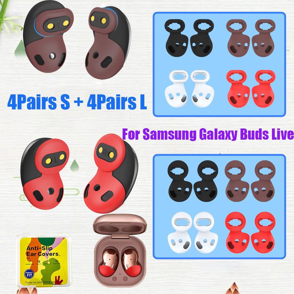 BTLIMER Set 8 Cặp Nút Tai Nghe Bluetooth Thay Thế Chuyên Dụng Cho Samsung Galaxy Buds Live
