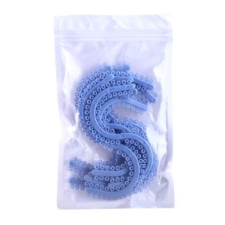 [Hàng mới về] Bộ 10 thanh chỉnh nha màu xanh dương trong suốt có những vòng tách biệt