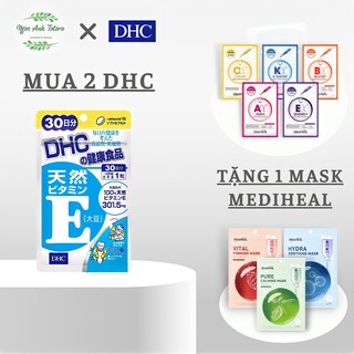 Viên uống Vitamin E DHC 30 ngày tặng mặt nạ Mediheal