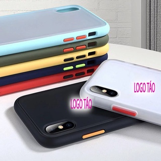 Ốp lưng iPhone viền nhựa dẻo - Chống sốc thời trang LƯNG MỜ - iP 7 Plus, iP8 Plus, iP XS Max, 11 Pro max