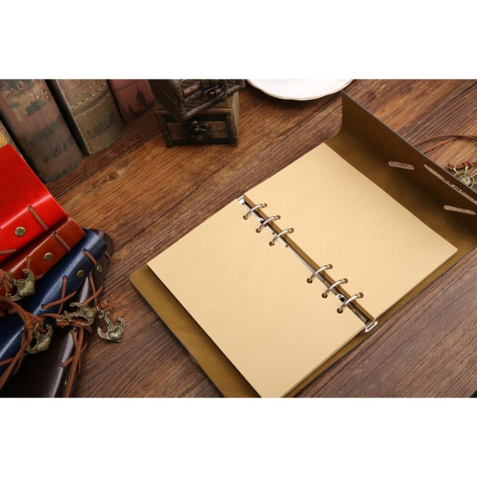 Sổ Tay Bìa Còng MILASO Bìa Da Mềm Phong Cách Vintage Giấy Kraft SN-001044
