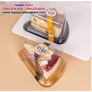 100 Hộp A03 bánh tam giác - hộp bánh tiramisu tam giác mang về