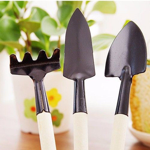 Bộ cuốc xẻng mini trồng cây cảnh , dụng cụ làm vườn 3 món tiện dụng