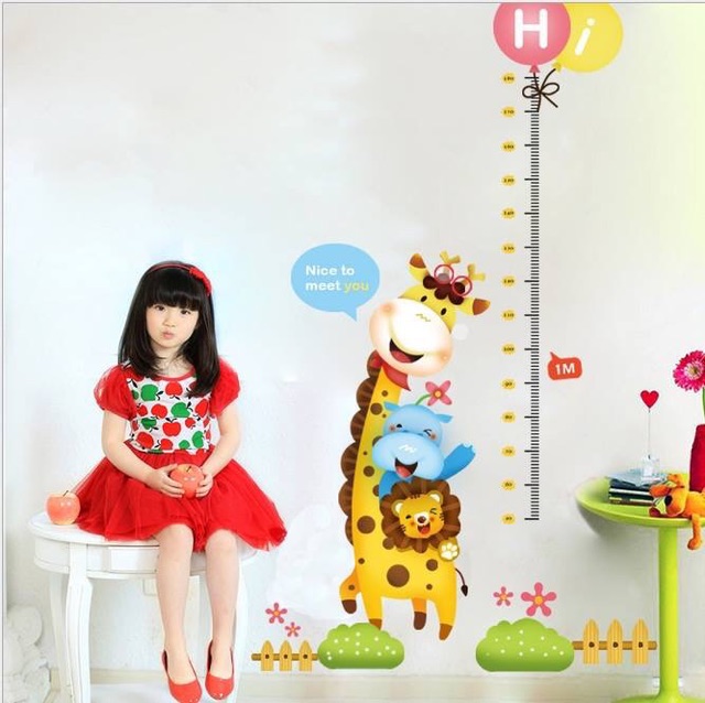 Decal dán tường - Thước đo chiều cao cho bé