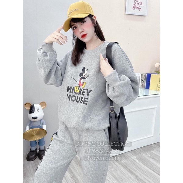Bộ Mickey nỉ bông