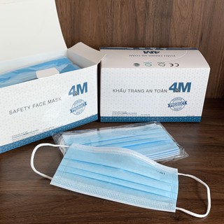Khẩu trang y tế 4M sạch cực mịn đủ giấy tờ xuất khẩu