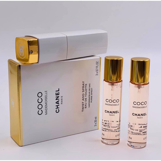 Set Nước Hoa Nữ Chanel Coco Mademoiselle EDT 3x20ml