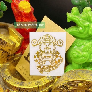 miếng dán ốp điện thoại linh phù may mắn