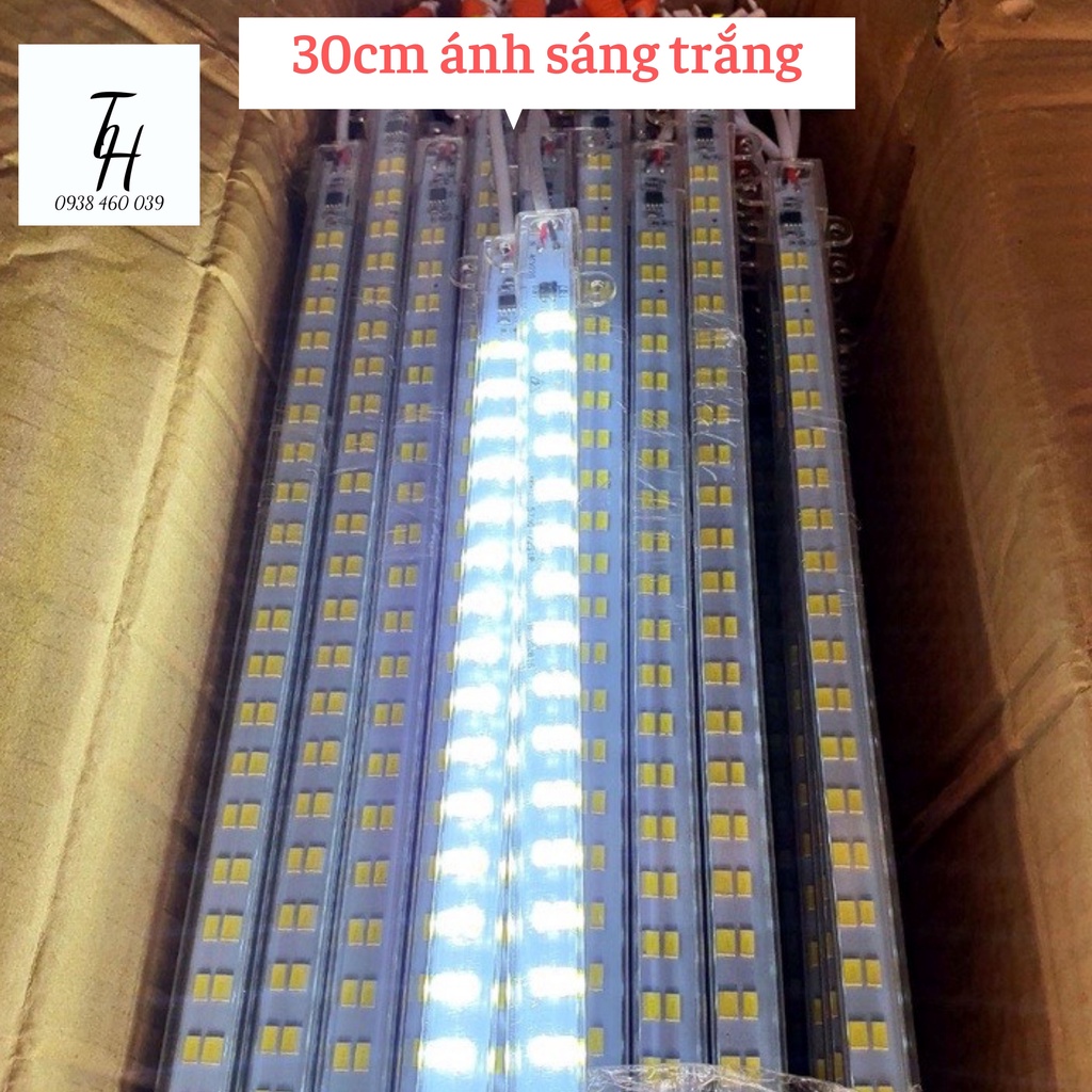 Đèn led thanh 220v dài 30cm nhiều màu giá rẻ