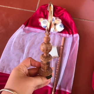 Móc đồng và nậm hương lồng khuyên ( tặng 3 nẹp đồng)