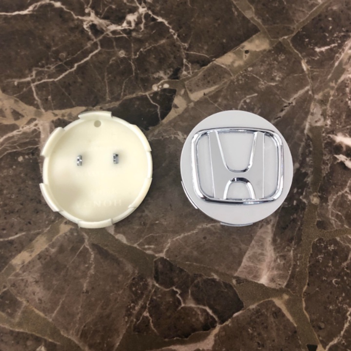 Logo chụp mâm, lazăng bánh xe ô tô Honda City, Rio đường kính 58mm, chất liệu nhựa ABS cao cấp