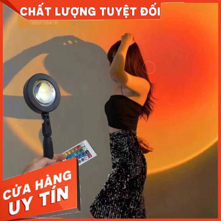 Đèn Hoàng Hôn 16 Màu Điều Khiển Chân Cao - Robot Hiệu Ứng Chụp ẢnhQuay Tiktok Livestream TrangTrí Décor Phòng Ngủ Khách
