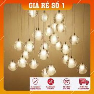 ĐÈN THẢ - Đèn Thả Trần GIỌT NƯỚC PHA LÊ - 1 Bóng
