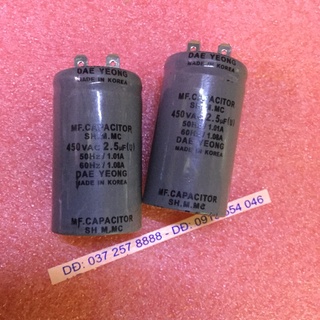 Tụ máy bơm , quạt 2.5 M-450 v (1 chiếc)