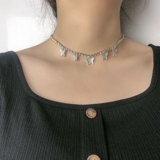 [2040] Dây chuyền mặt bướm đính đá 🦋