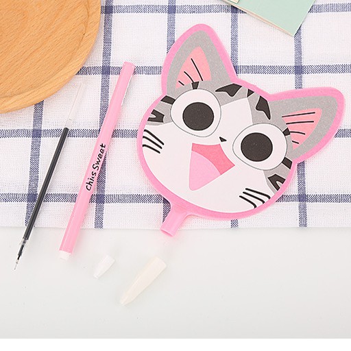 Bút quạt mèo dễ thương