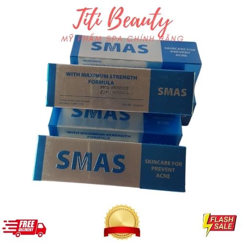 Kem ngừa mụn SMAS Hàn Quốc 25g Loại bỏ tất cả các loại mụn bã nhờn giảm viêm nhiễm