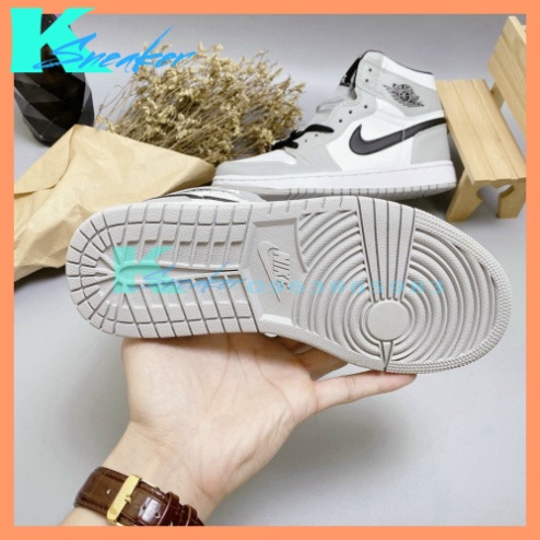 Giày Thể Thao Nam Nữ Jordan JD1 High Xám Cổ Cao Hàng đẹp Thời Trang Full Box Bill | BigBuy360 - bigbuy360.vn