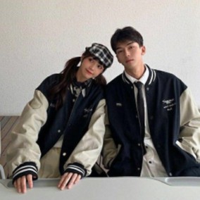 Áo khoác dáng rộng phong cách Hàn Quốc thời trang xuân thu cho nam và nữ unisex Hợp thời trang áo khoác bomber