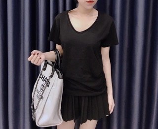 ÁO THUN TRƠN BASIC CỔ TIM