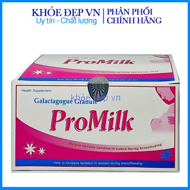 Cốm lợi sữa Promilk tăng cường sữa cho mẹ - Bổ sung dinh dưỡng cho bé – Hộp 20 gói