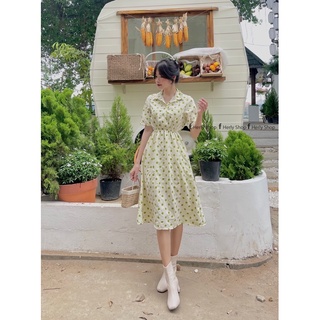 ĐẦM MIDI CỔ SƠMI CÓ TÚI