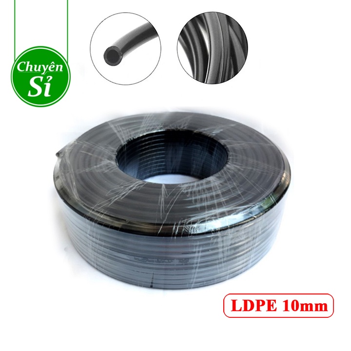 Cuộn 100m ống LDPE 10mm loại tốt  nhựa nguyên sinh 100%, dùng trong hệ thống tưới cây