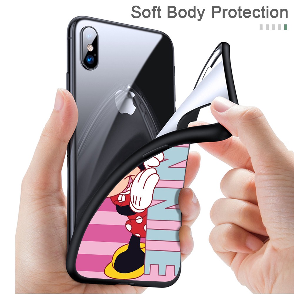 For OPPO A92 A31 2020 A9 2020 A5 2020 A91 A52 A71 A71K A73 A75s A83 A75 Soft Case Silicone Casing TPU Disney Cute Cartoon Mickey Minnie Mouse Pooh Stitch Phone Full Cover simple Macaron matte