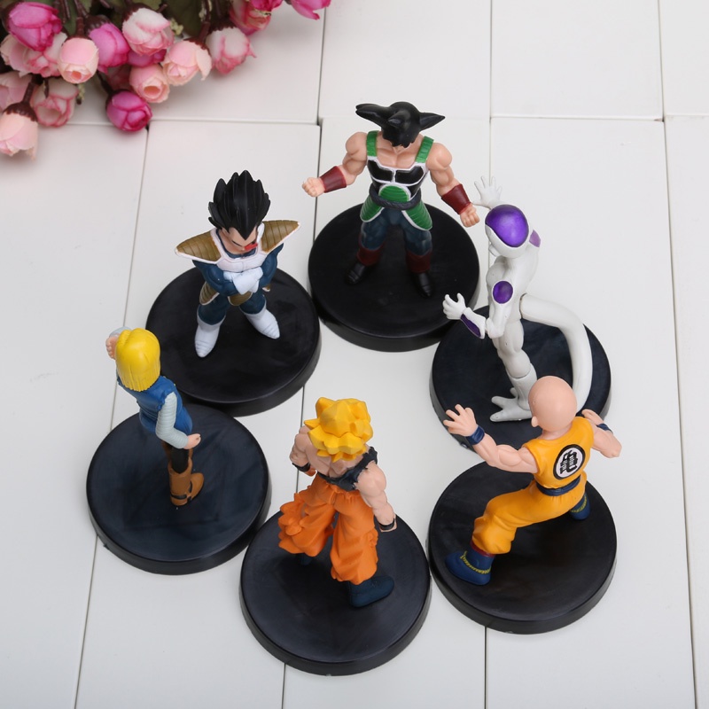 Bộ 6 mô hình nhân vật hoạt hình Dragon Ball bằng DragonBall Dragon Ball Z Figure Figurine Gokou Son Gohan Vegeta