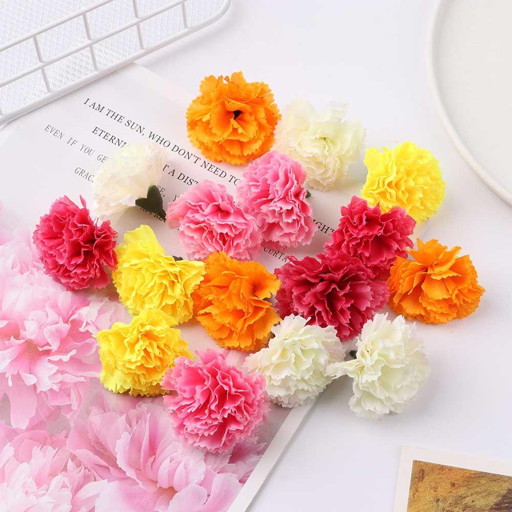 Set 10 Bông Hoa Giả Trang Trí Tiệc Cưới / Giáng Sinh