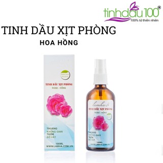 Tinh dầu xịt phòng Hoa Hồng Lam Hà 100ml, hương thơm quyến rũ